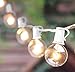50Feet Bubble String Lights with 50 Clear Bubble Bulbs for Indoor Or Outdoor Commercial Decor, Warm White Globe String Lights Perfect for Backyard Garden Pergola Umbrella, White