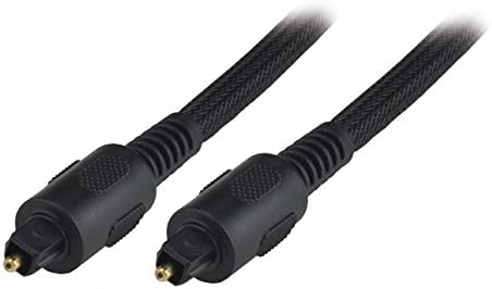 MCL MC760HQ-2M 2 m Toslink Mesh Cable, Black, 2 Meters