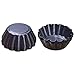 Bakerdream Mini Tart Pans Shells Nonstick Egg Tart Pans Tartlet Mold Sandbakkel Tins Pastry Tart Pans Round Tart Tin Brioche Muffin Cake Mold (6 pcs)
