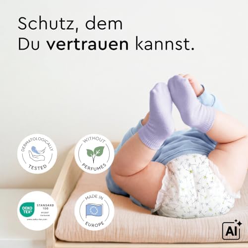 hautfreundliche Windeln, Monatsbox, Größe 3 (6+ kg), 174 Stück