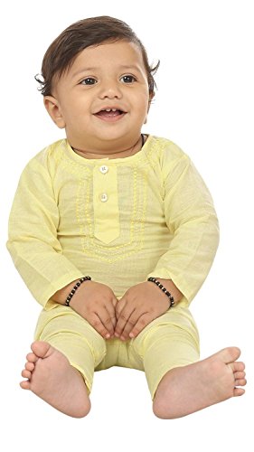 FOCIL Cotton Kurta Pyjama With embroidery For Boys
