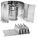 Wealers 10 Plate Wind Screen for Cooking Stove - Compant and Lightweight Windshield Great for Camping Backpacking
