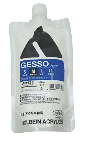 Holbein - Artist Heavy Body Acrylic Gesso - White M - Artist Heavy Body Acrylic Medium Gesso - White M