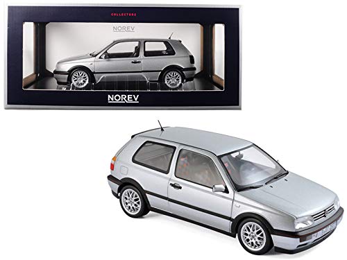 1996 Volkswagen Golf GTI Silver 20th Anniversary Edition 1/18 Diecast Model Car Norev 188419