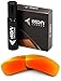 Polarized Ikon Iridium Replacement Lenses For Oakley Eyepatch 2 Sunglasses - Fire Orange Mirror