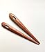 6 inch Wooden Toothbrush Needle Rag Rug weaving tool Amish Knotted Rugs 2 pieces