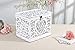 Ywlake Wedding Money Box Holder with Sign, Large Rustic Wood Wooden DIY Envelope Gift Post Card Boxes with Lock Slot for Reception Anniversary Graduation Birthday Party Parties (Mr & Mrs, White)