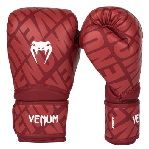 Venum Contender 1.5 XT 3D Boxing Gloves - Cherry Red-White 16-Ounce