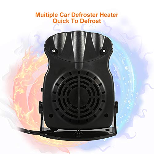 Keenso Portable Car Heater, Car Heater That Plugs into Cigarette Lighter Car Defroster Defogger 3 Wide Outlet
