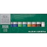 Winsor & Newton Winton Oil Colour Paint Starter Set, Ten 37ml Tubes