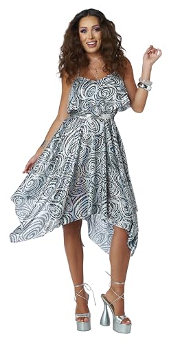 California Costumes, Women's 70'S Disco Dress - Black, Size L