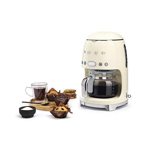 Cafetera de filtro italiana Smeg DCF02CREU 220v. Crema - Imagen 4