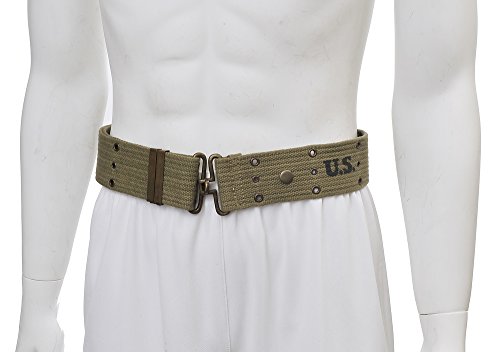 World War Supply WW2 U.S. M1936 Pistol Belt LT OD Marked JT&L 1943 Will fit 25"- 45" Waist - Thumbnail 7