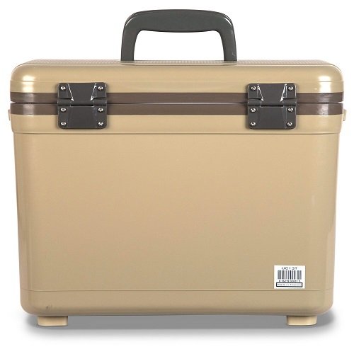 Engel UC13 13qt Leak-Proof, Air Tight, Drybox Cooler and Small Hard Shell Lunchbox for Men and Women in Tan