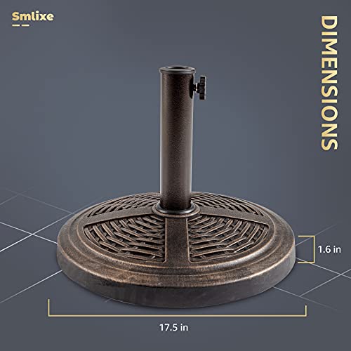 SMLIXE Patio Umbrella Base Diameter Table Umbrella Stand Base Weather
