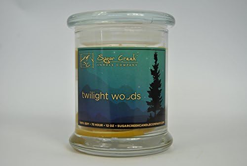 Twighlight Woods Natural Scented Soy Wax 12oz Candle. Aromatherapy Soy Candles Burn Cleaner ~ Longer ~ Non-Toxic ~ 100% Yinzer Made in USA. Used For Special Occasions - Sugar Creek Candles
