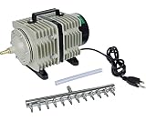 Hydrofarm Active Aqua Commercial Air Pump, 12 Outlets, 112W, 110 L/min