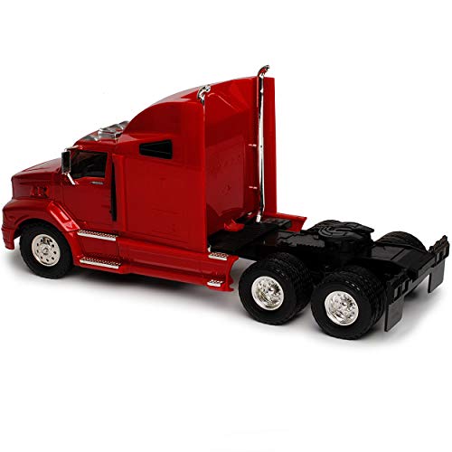 Motormax Ford Aeromax 9500 Rot Tiertransporter Usa Amerika LKW 1/32 Modell Auto mit individiuellem Wunschkennzeichen – Bild 5