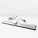 Bathroom Shower Squeegee Chrome Plated Stainless Steel with Matching Suction Cup Hook by HASKO Accessories
