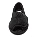Women Diabetic Slippers Arthritis Edema Memory Foam Nonslip Plantar Fasciitis Washable Adjustable Pantoufles Gitup Comfortable Clinic Open Toed Shoes for Diabetic Pregnant Patients (10 B(M) US, Black)