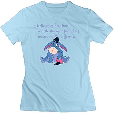 Women's Tshirts Make Your Own The Pooh Eeyore Consideration XXL SkyBlue