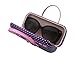 MyEyeglassCase 2 Pieces Glasses Case Holder - Eyeglass Case Hard Shell - Soft Sunglasses Case, Large sunglass holder with Soft Pouch & Cloth - Eye Glass Case Box for Glasses (AS113+CT8 Black)