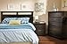 South Shore Versa Collection 5-Drawer Dresser, Ebony with Antique Handles