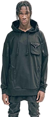 Pullover Tech Hoodie in Black (Small, Black)