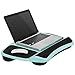 LapGear Laptop Lap Desk with Mouse Pads and Wrist Rest - Aqua Sky - Fits up to 15.6 Inch Laptops - Style No. 45499