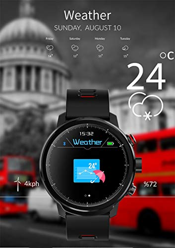 Binmer (TM) LED Touchscreen Waterproof Pedometer Sleep Monitor IP68 Heart Rate Band Wristband Bracelet Wrist Smart Watch (Green)
