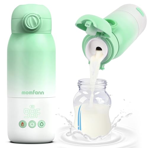 MOMFANN Portable Bottle Warmer for Travel, Dual Heating Modes for Breastmilk &…