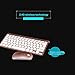 Morrivoe Ultra-thin Mini Keyboard Suit 2.4 G Wireless Keyboard- Keyboard and Mouse Combo Bundle(rose)