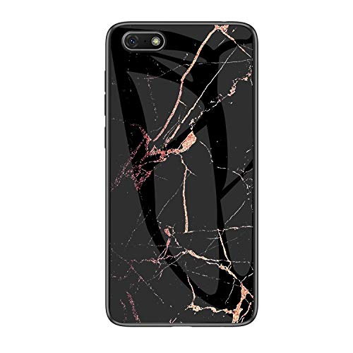 MadBee Case for Huawei Y5 2018 / Honor 7S [with Screen Protector],9H Tempered Glass Back Cover [Marble Pattern Design] + Soft TPU Silicone Bumper [Shock Absorption] Fully Protective Case (Marble 5) — image 1