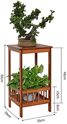 多機能収納ラック 車 バイク 庭の植物スタンド チャン ミン1811 B0l6qy3t 屋外 室内 ビューティー フラワースタンド 庭の 植物スタンド フラワースタンド2段竹フロアスタンド植物スタンドフラワーポットラック屋内ディスプレイ棚ホーム装飾 植物スタンド