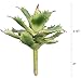 Duovlo Artificial Succulent Plant 7.08 Inch Faux Succulents Agave potatorum Flower Arrangement Craft Wall DIY Materials Pack of 2 (Green)