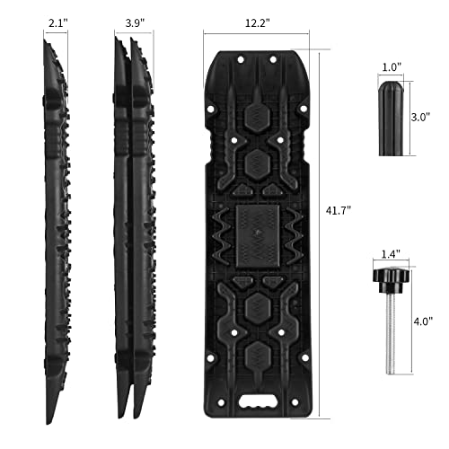 OFF ROAD BOAR Traction Boards, 2 Pcs Recovery Boards with Jack Lift