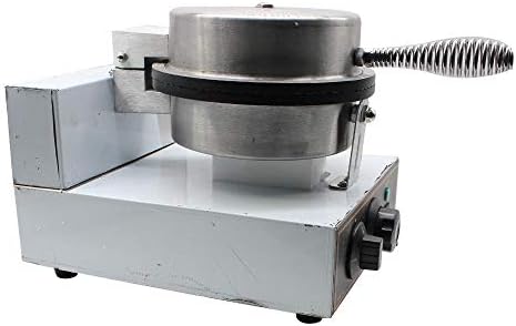 Yokshop 110V 1250W Commercial Electric Stainless Steel Ice Cream Egg Roll Waffle Cone Maker Machine