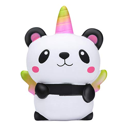 Mikilon Jumbo Unicorn Panda Squishy Kawaii Slow Rising Cream Scent Toys Cute Stress Relief Doll for Kids (White)