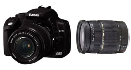 Canon EOS 350D SLR-cámara Digital Incluye 1GB CF-Card + Tamron 2 ...