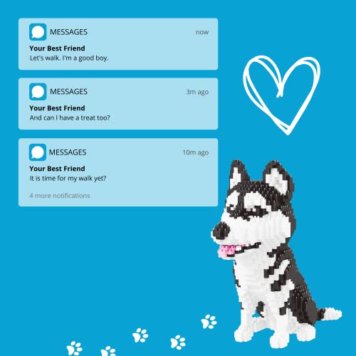 BLOCK CENTER Husky 1900 pcs Mini Blocks Dog Building Set Your Very