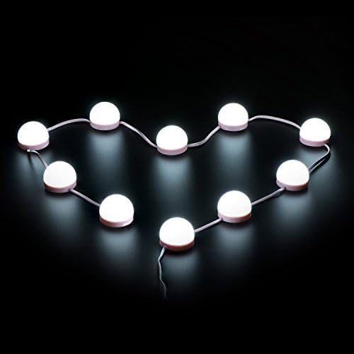 Hollywood Style LED Vanity Mirror Lights Kit, Makeup Light with 10 Dimmable Bulbs and Touch Dimmer for Makeup Vanity Table Set in Dressing Room