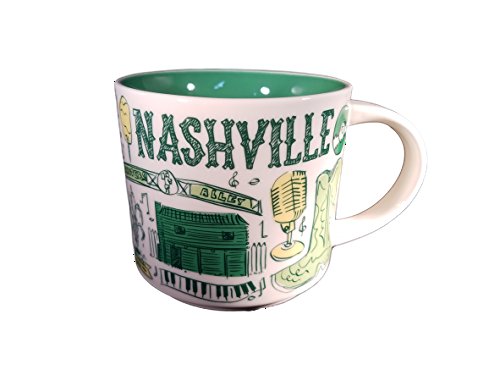 Starbucks Nashville Been There Series Ceramic Coffee Mug 14 Oz