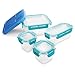 Rubbermaid LunchBlox Leak-Proof Entree Lunch Container Set, Small, Blue