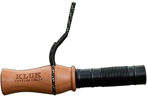 KLUK Custom Calls Big Woods Boss Grunt Tube – Cherry Wood Deer Call with Adjustable Tone for Realistic Buck Grunts, Doe Bleats & Fawn Sounds