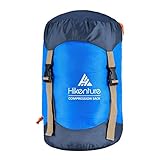 HIKENTURE Sleeping Bag Stuff Sack,Tear- Resistant Nylon Sleeping Bag Compression Sack, 10L/14L/20L/30L Waterproof Compression Bag,Outdoor Storage Bag for Backpacking, Traveling,Hiking and Camping