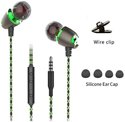 Earphones,Sport HIFI In-Ear Earbuds Heaphones Headset Earphones with Noise Isolating Headset Magnet Attraction Earphones with Mic and Volume Control