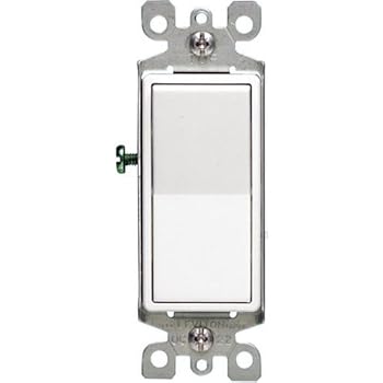 Leviton 5601-2W 15 Amp, 120/277 Volt, Decora Rocker Single ... leviton decora 3 way switch wiring diagram 