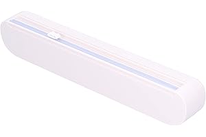 Joyzan Refillable Plastic Wrap Dispenser Cutter, Food Slide Cling Film Cutter Press Seal Safety Storage Suction Organizer Cutting Gadgets Parchment Wax Parchment Paper Aluminum Foil Kitchen