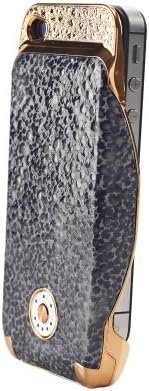 i-BRID Power Case with Rechargeable Battery for iPHONE 4 &amp; 4S (Gray Lizard, PU Italian leather) By Telemob.