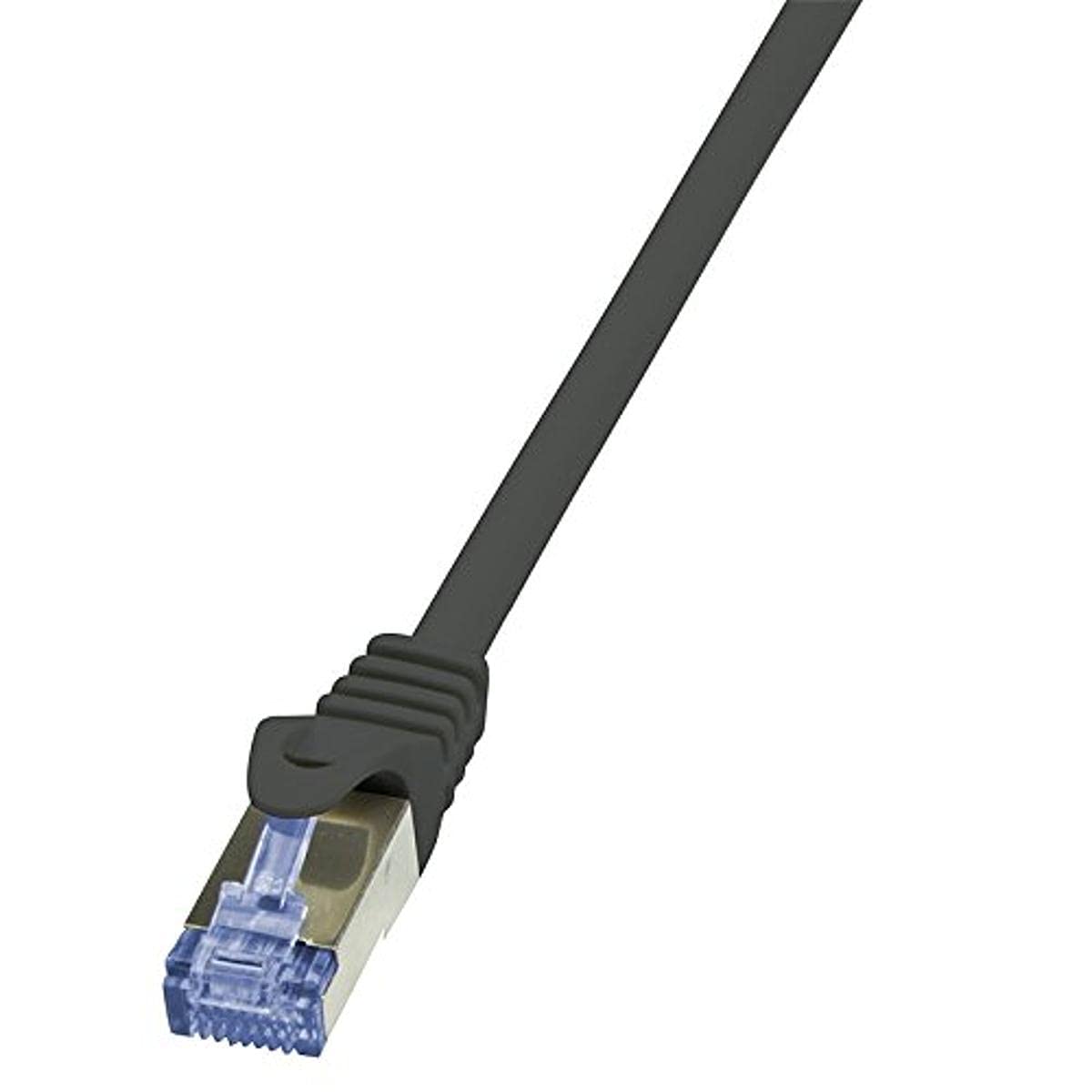 LogiLink CQ3073S Cat.6A 10G S/FTP PIMF PrimeLine Ethernet Cable Cat 6, 5 Meter Length, Black